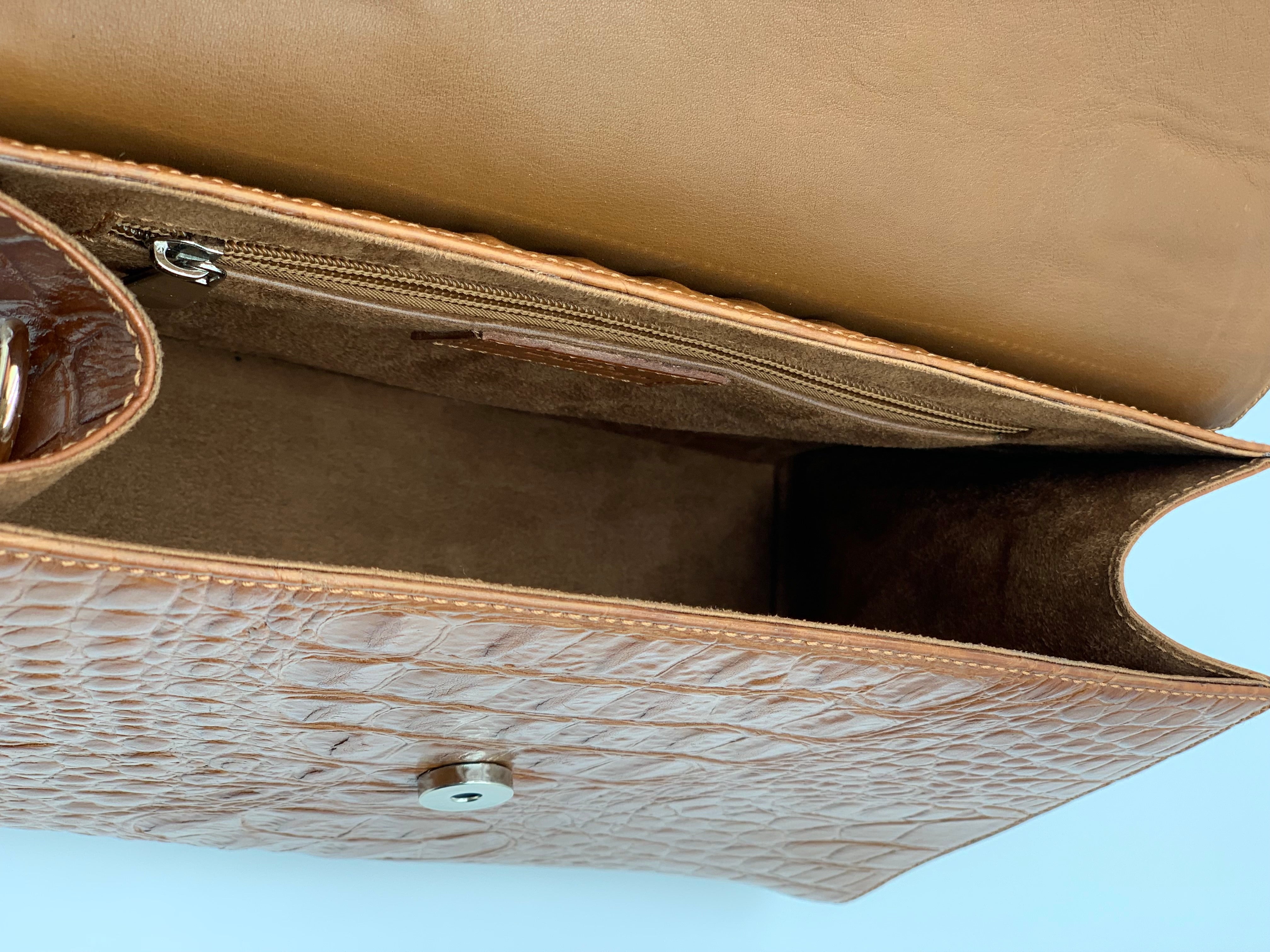 Aline Croco Camel/Gold