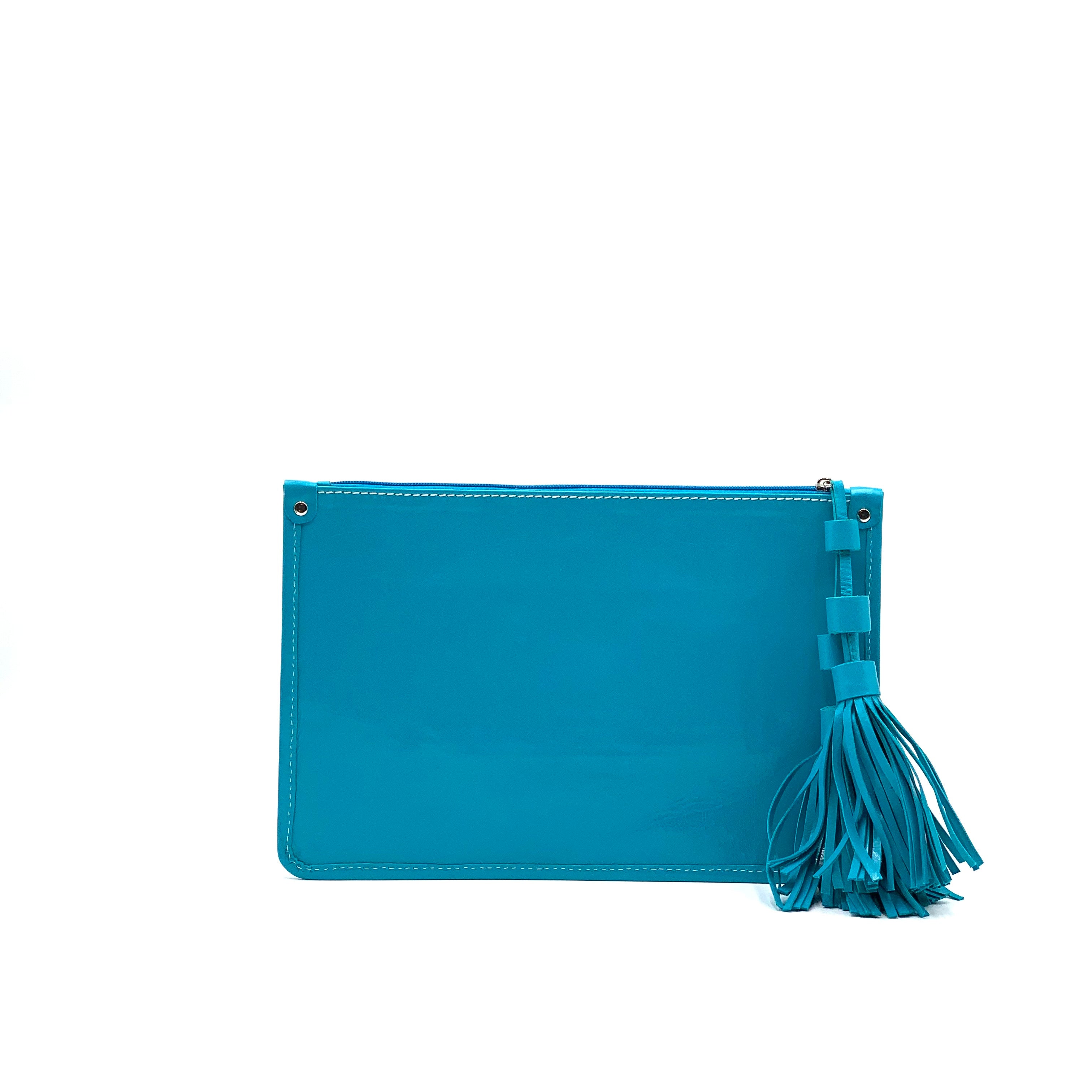 Kora clutch turquoise blue