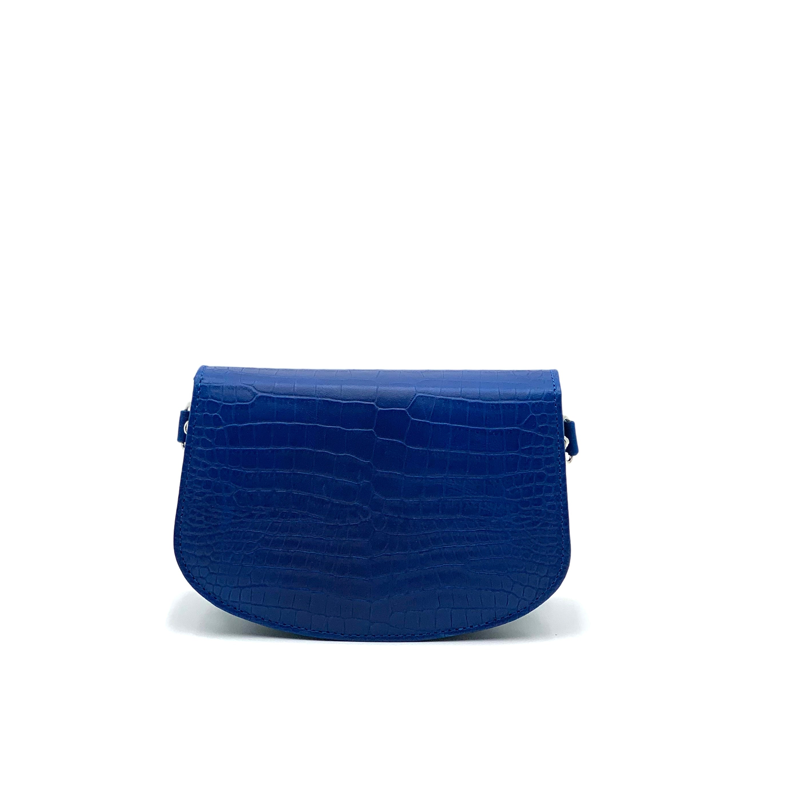 Mini Ruby Croco Print Blue