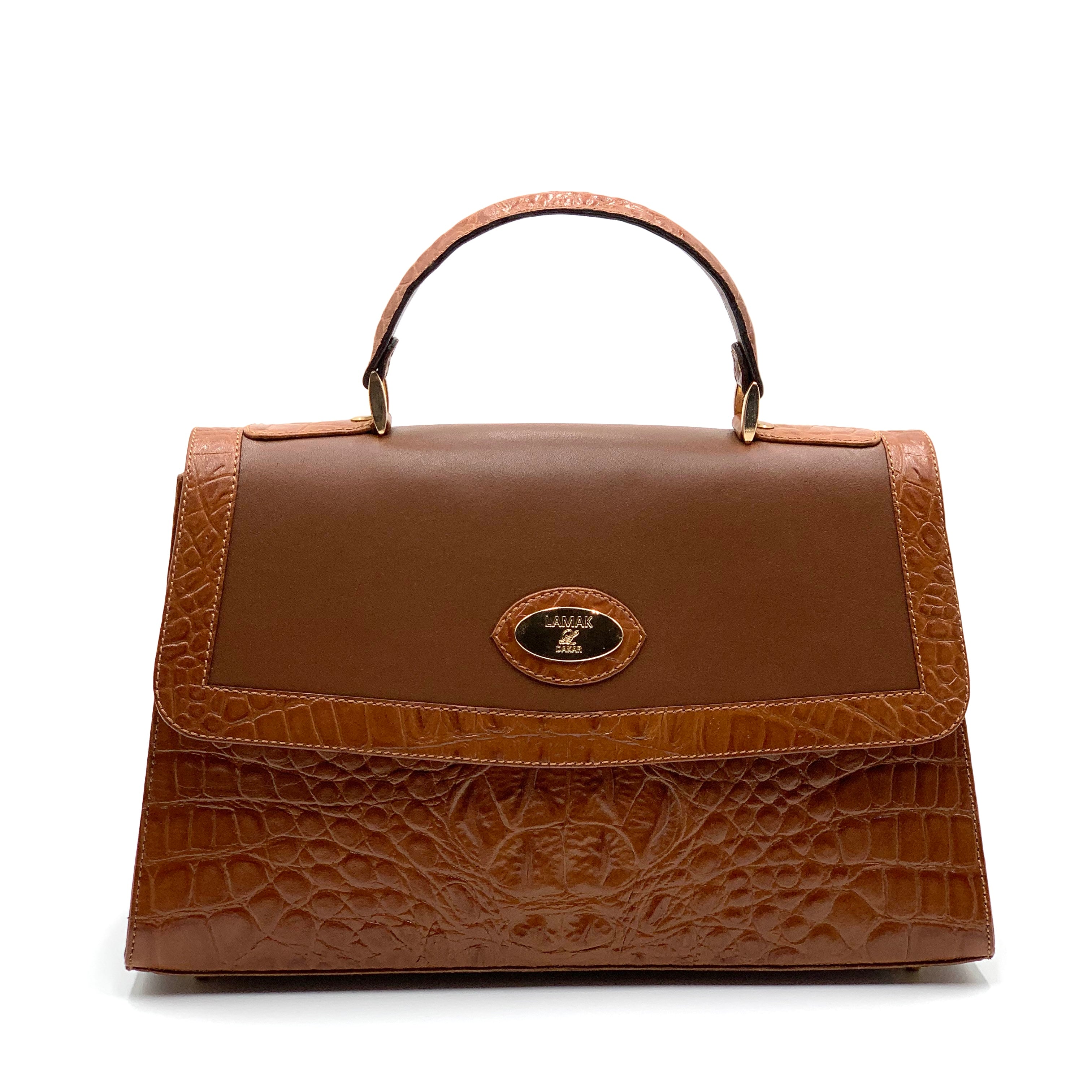 Aline Croco Camel/Gold