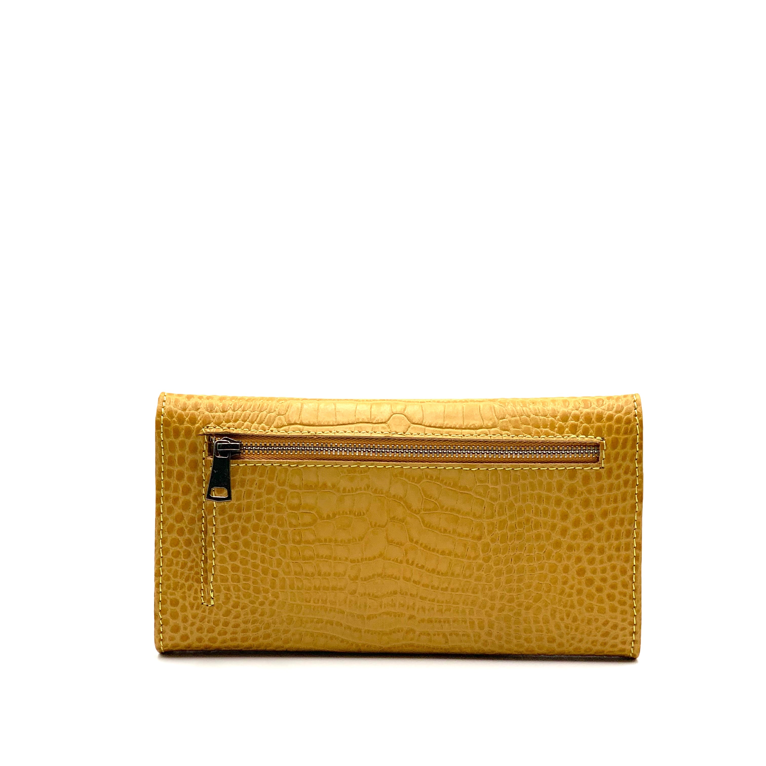 Nabou mustard yellow croco