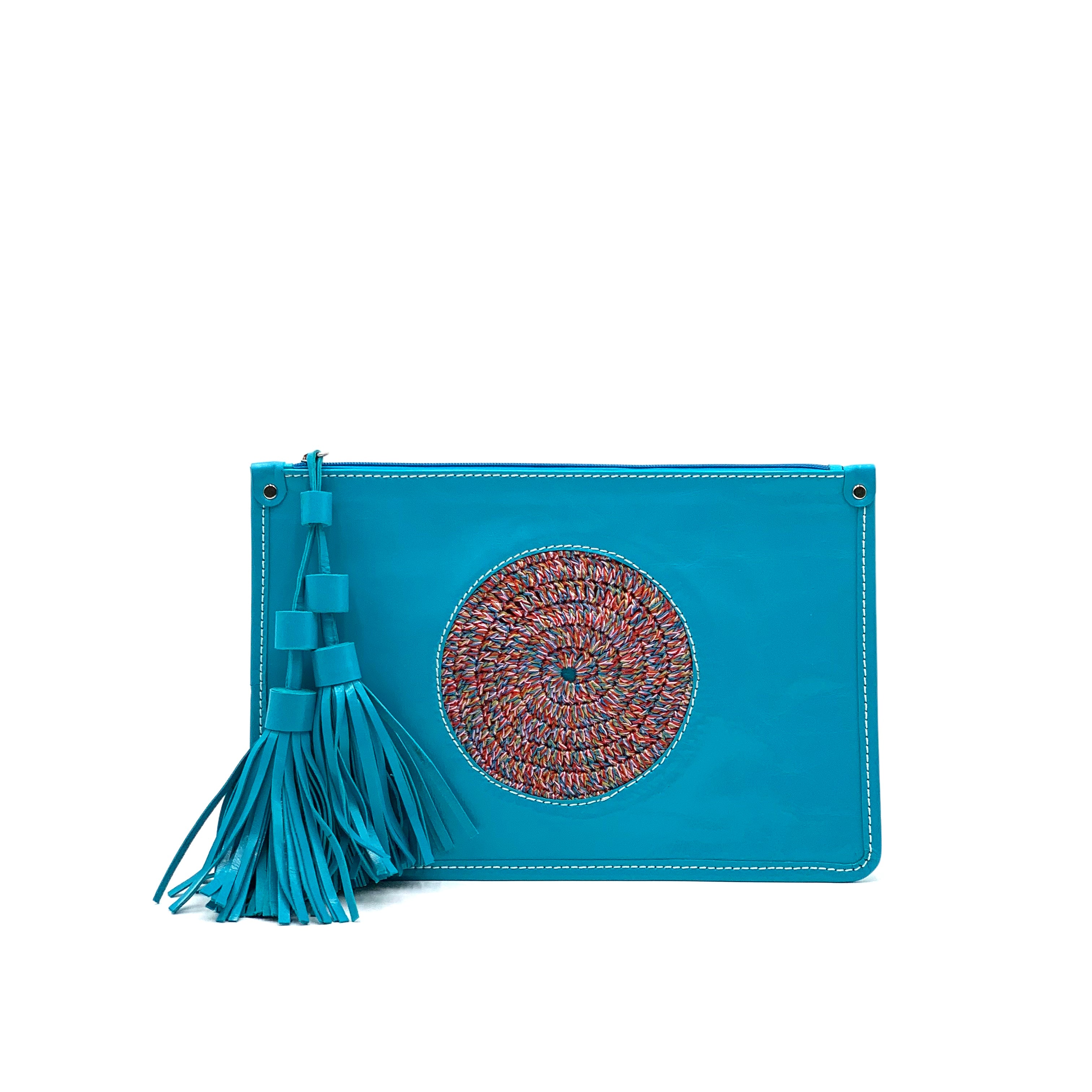 Kora clutch turquoise blue