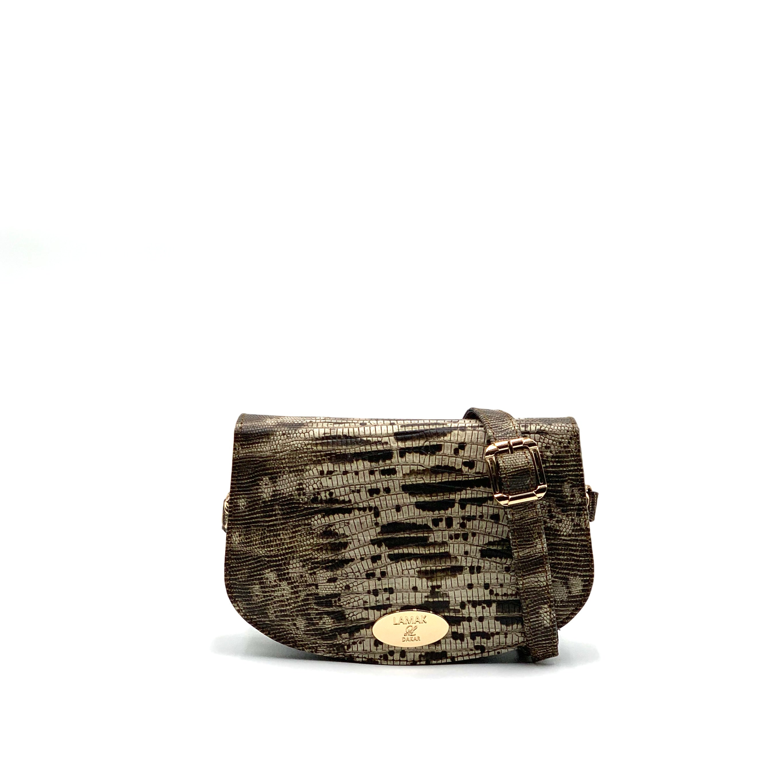 Mini Ruby Iguana Black/Cream