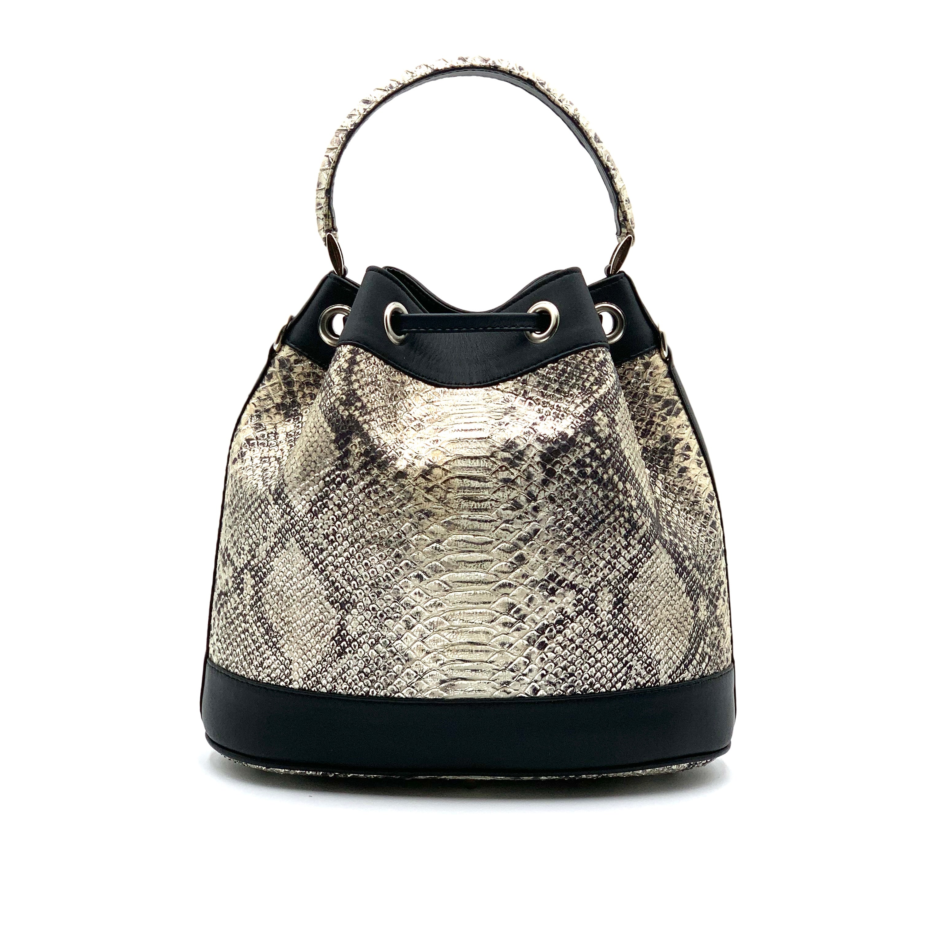 Rosa Serpent print Silver/Black