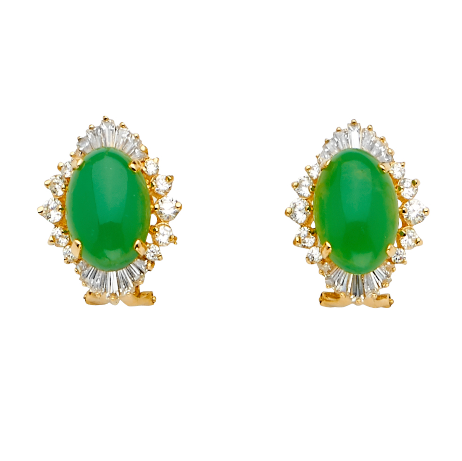 14KY Jade Earrings/Set